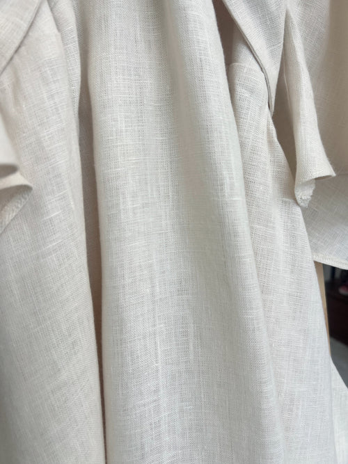 LINEN DRESS "ICE CREAM" IN IVORY