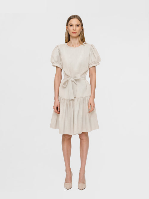 LINEN DRESS "DIDI" IVORY