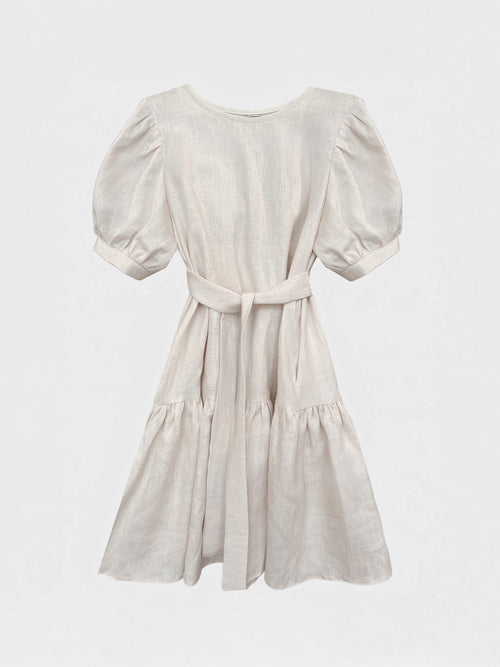 LINEN DRESS "DIDI" IVORY