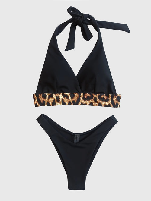 SIMBY BLACK WITH LEOPARD