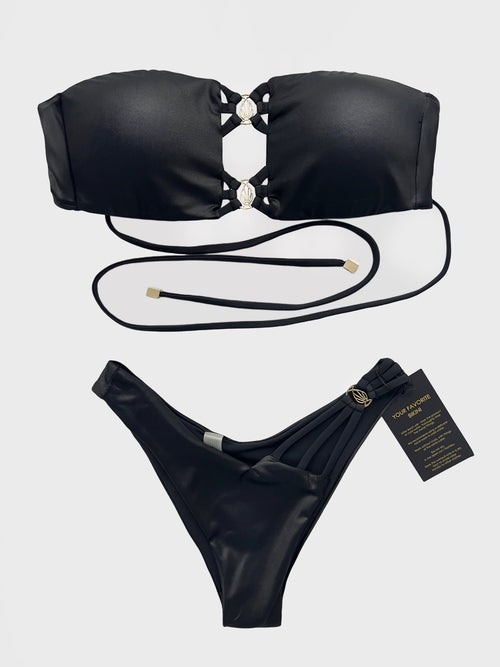 BANDEAU MONIKA BLACK SHINE