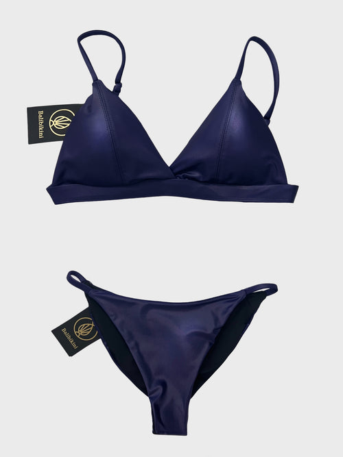 LEILA DARK NAVY SHINE