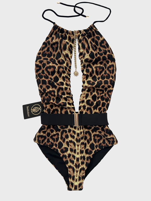 QUEEN ONE-PIECE SWIMSUIT WITH LEOPARD PRINT