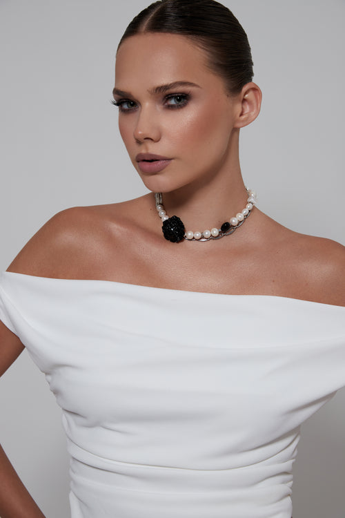 "Black and white chocolate" Choker by Puffoni