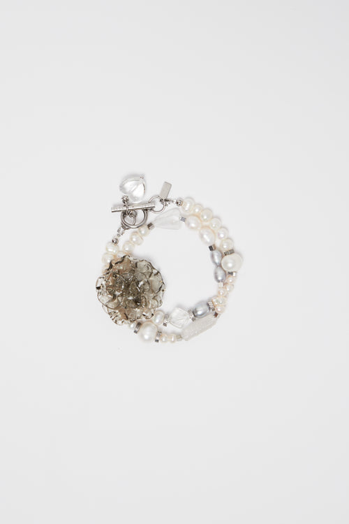 "Grey Rose" Choker-Bracelet by Puffoni