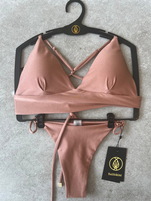 Sexy stylish brazilian bikini "MEGGI DUSTY ROSE GLOSSY" / swimsuit two-piecies
