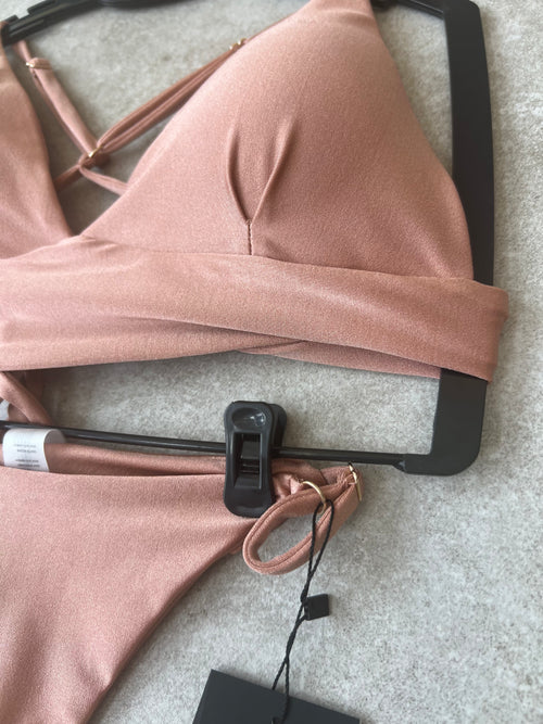 Sexy stylish brazilian bikini "MEGGI DUSTY ROSE GLOSSY" / swimsuit two-piecies