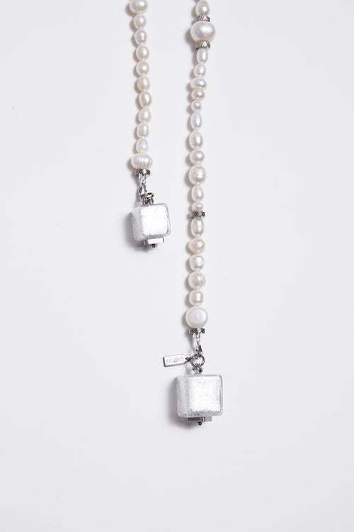 "Voice of the ocean" Tie Necklace by Puffoni