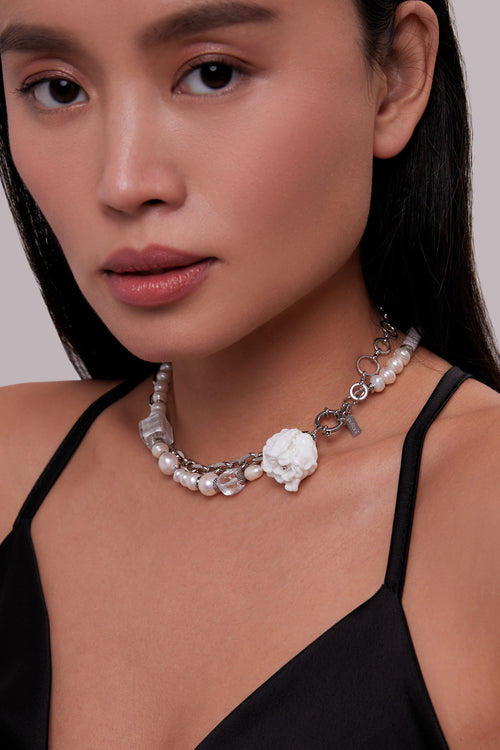 "White Moon" Choker-Bracelet by Puffoni