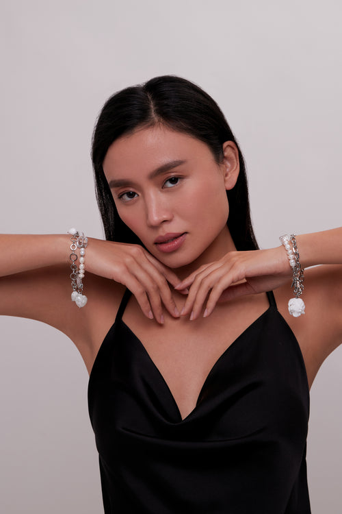 "White Moon" Choker-Bracelet by Puffoni