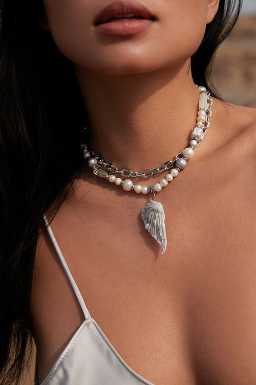 "Rainy Morning" Necklace by Puffoni
