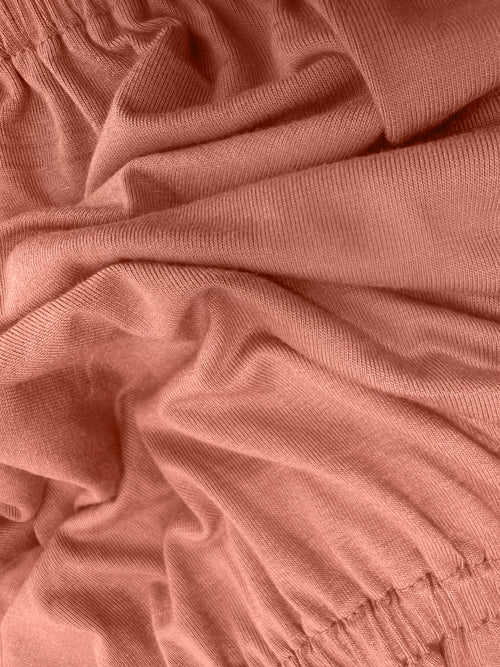 "JANNET" SKIRT TERRACOTTA SHADE