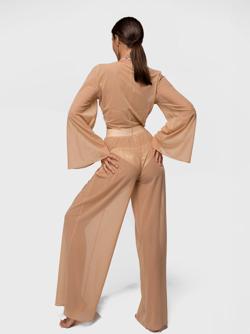 SET NUDE JANNET MESH BEIGE