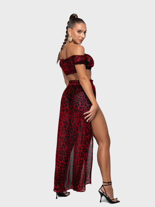 SET JANNET RED LEOPARD