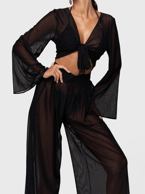 SET JANNET MESH BLACK