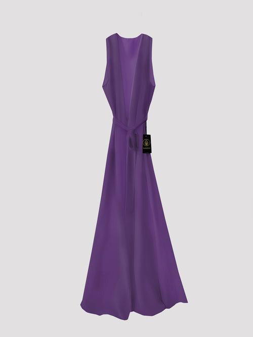 TUNIC "TIARA" PURPLE  sleeveless