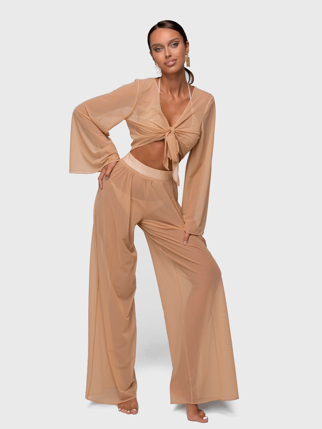 SET NUDE JANNET MESH BEIGE