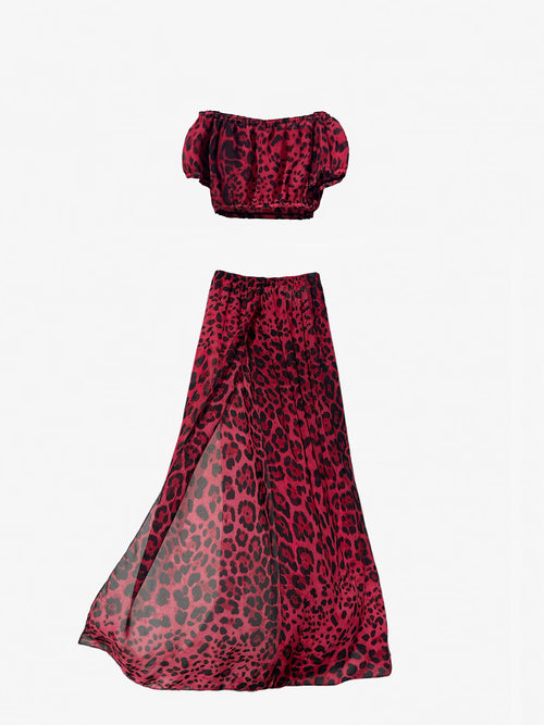 SET JANNET RED LEOPARD