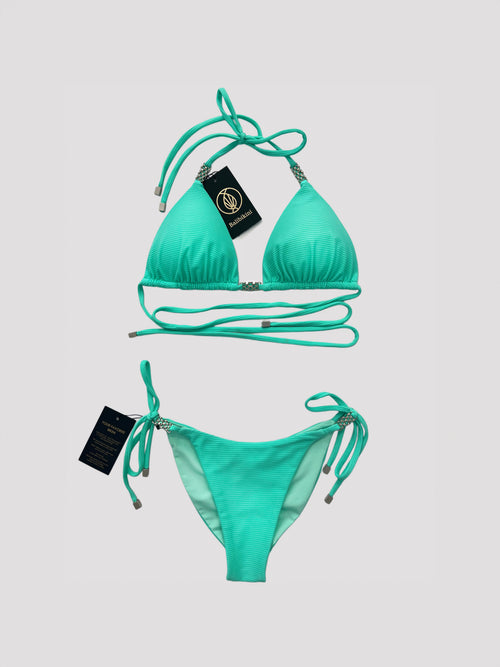 MIA RIBBED MINT BIKINI