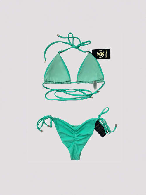 MIA RIBBED MINT BIKINI