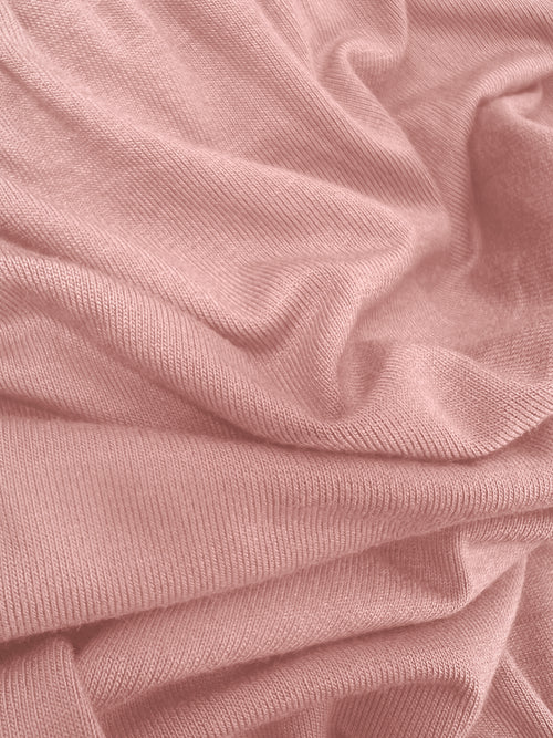 SET "JANNET" TOP AND SKIRT SOFT BLUSH PINK SHADE
