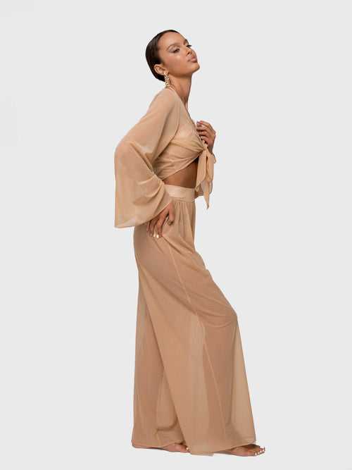 SET NUDE JANNET MESH BEIGE